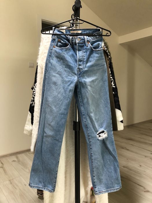 Dzwony jeansowe mom jeans levis