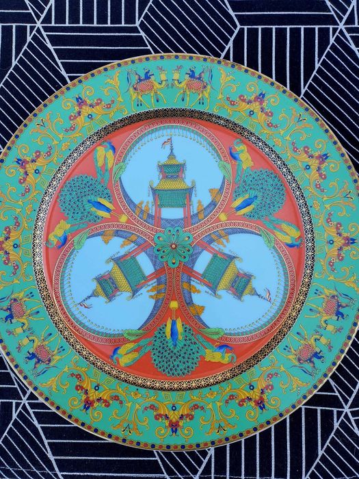 Prato de Porcelana Rosenthal VERSAGE  "Le voyage de Marco Polo"