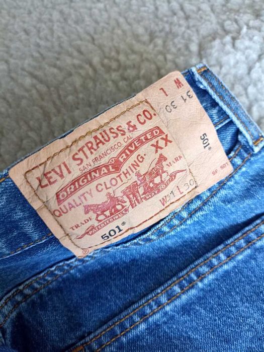 Jeansy Levi's 501 męskie niebieskie