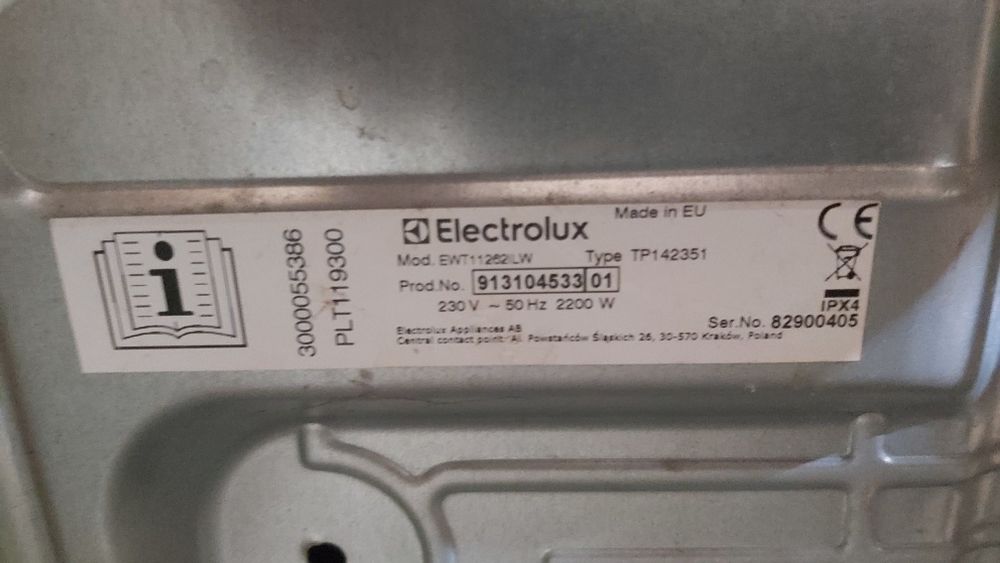 Pralka Electrolux