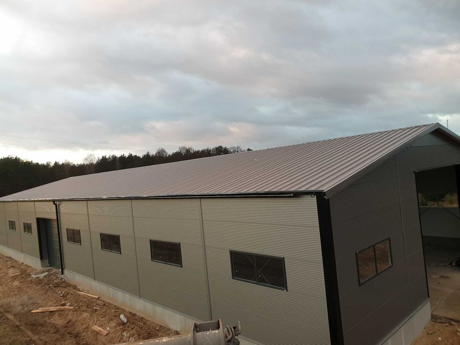 konstrukcja stalowa hali  18x35x5  hala wiata bindry ramy