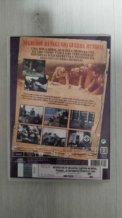 Segredos da II Guerra Mundial Rommel a Raposa do Deserto DVD