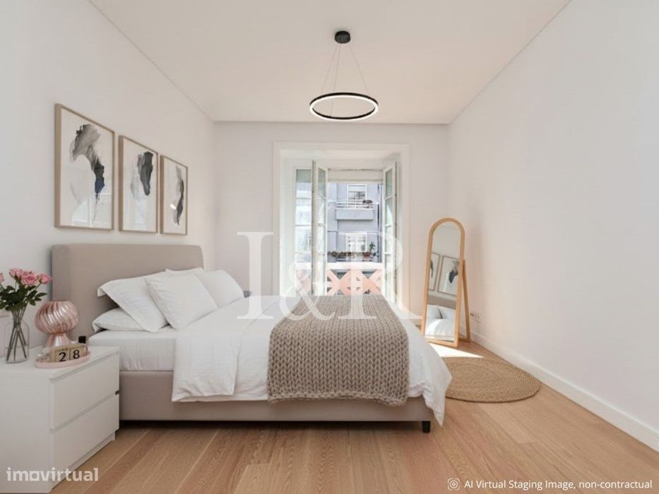 Apartamento T0 com terraço, em Arroios, Lisboa