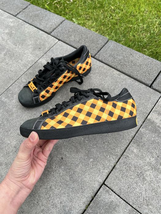 ADIDAS r. 36 2/3 czarne buty adidasy sneakersy w kratkę