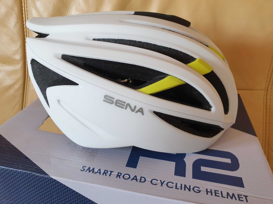 Kask rowerowy Sena R2, Intercom, rozmiar S, 50-55cm, biały