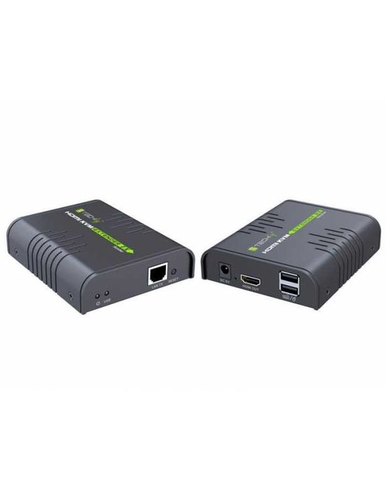 KVM Extender HDMI + USB po skrętce Cat.5/5e/6 120m NOWY