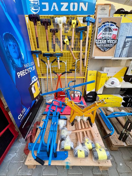 Młotek brukarski krótki, gumowy Jazon