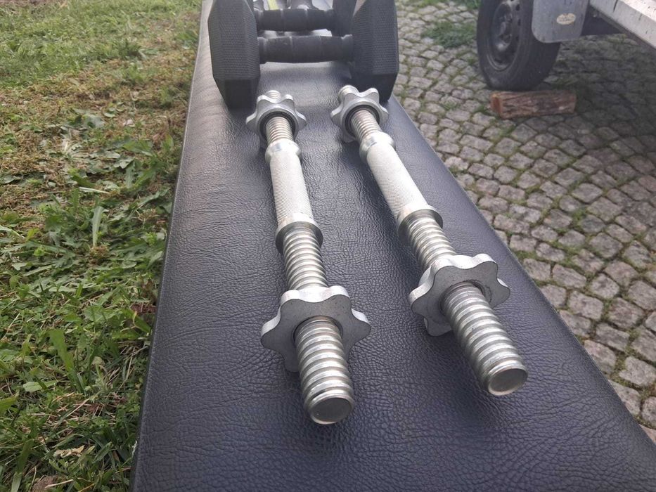 barra roscada de halteres