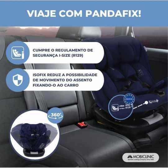 Cadeira auto, giratória 360º, Reclinável, 0-12 anos, cores Azul ou Preto