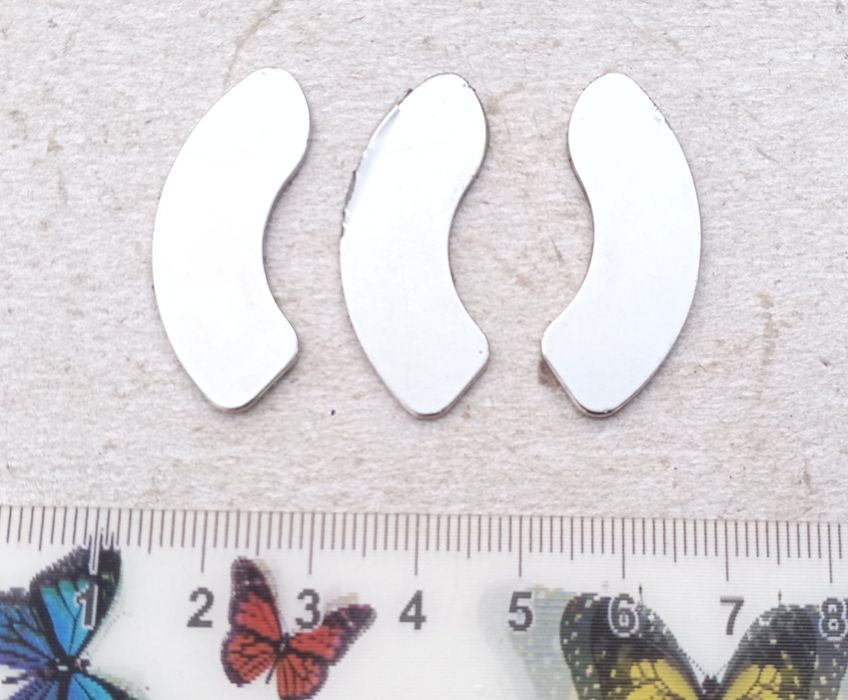 Лот 3 шт неодимовых магнитов, 36х11х1,4 мм