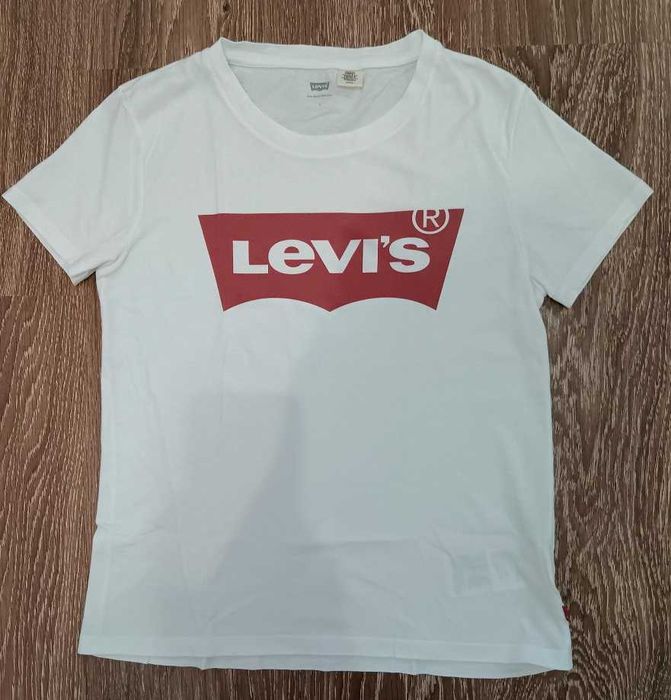 T-shirt LEVI'S rozm. S biały bluzka