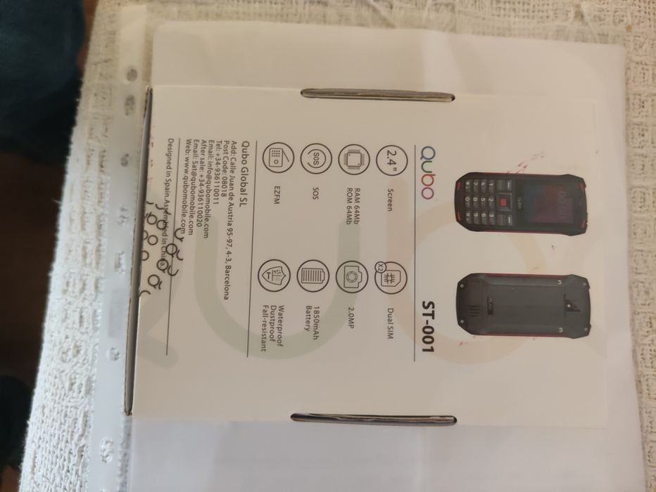 CUBO  ST-001 Dual Sim + SD Novo!