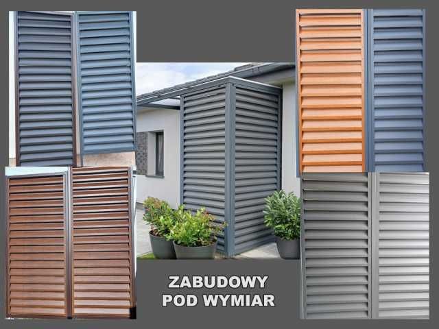 Daszek nad drzwi ,nad pompa ciepła  LAMELE  ,