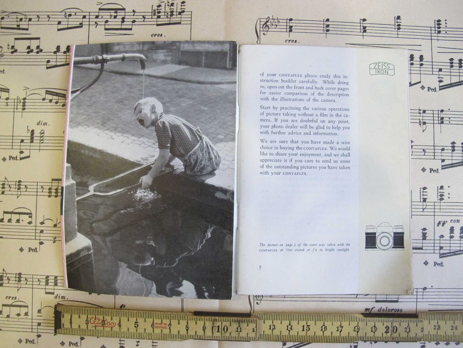 Zeiss Ikon Contaflex I Instruction Book - Vintage Camera64585932604931121