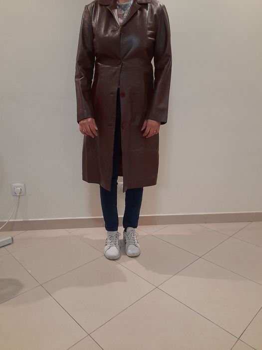 Blazer de pele para mulher