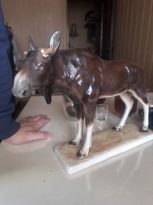 Статуэтка керамическая Лось ГДР
