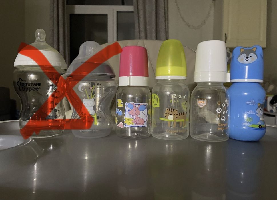 Пляшечки для годування Philips Avent, Canpol Babies, Tommee Tippee