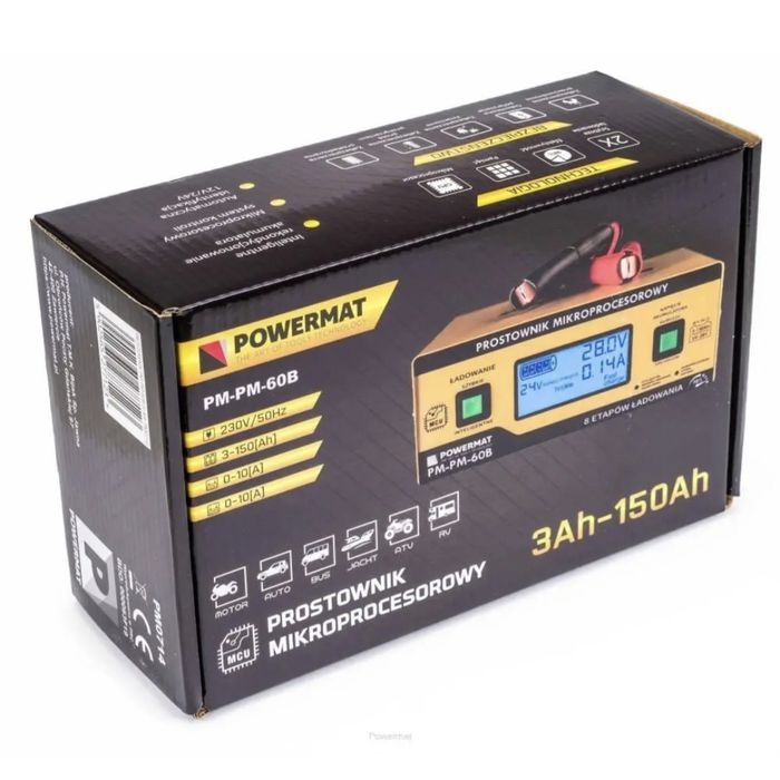 Зарядний пристрій до акамулятора Powermat 10A 6/12/24 PM-60B