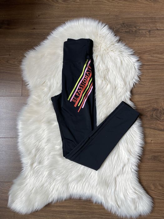 Workout primark be passionate czarne sportowe legginsy do ćwiczeń XXS