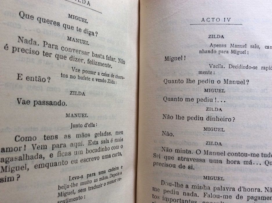 Zilda : peça em 4 actos / Alfredo Cortez,  1.ª edição, 1921. Raro