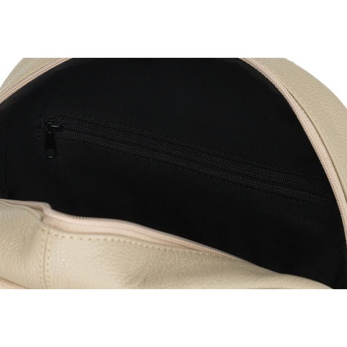 Plecak Damski ROVICKY Skórzany Klasyczny Mały Miejski Beżowy PLECACZEK