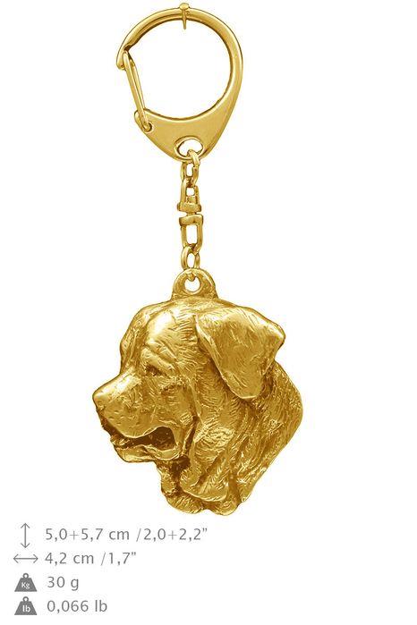 Tosa Inu brelok pozłacany Art-Dog