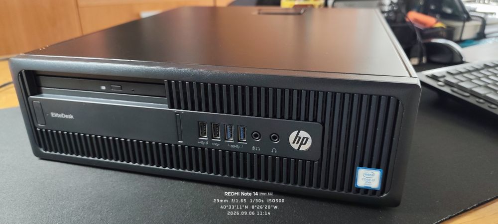 PC HP Elitedesk 800 G2 SFF 16GB RAM 500GB de SSD Processador Intel i7