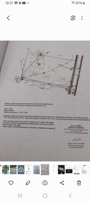 Działka rolna z warunkami zabudowy w Koszęcinie