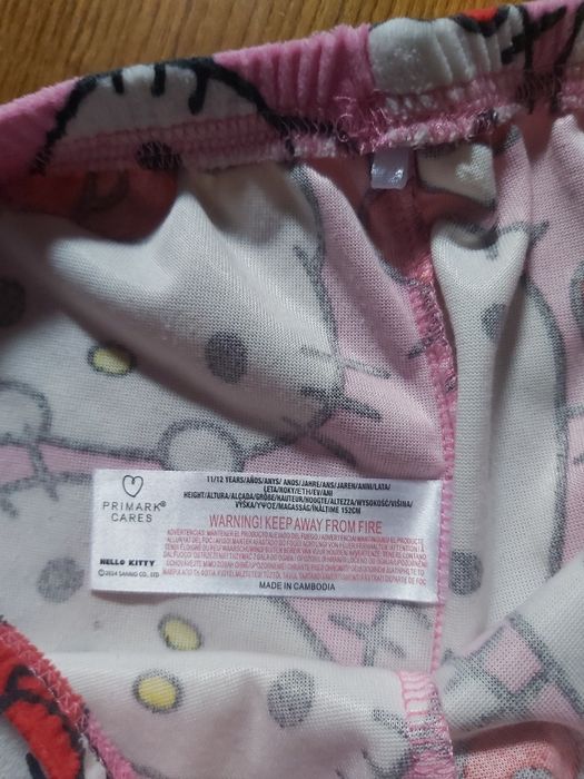 Polarowa piżama Hello Kitty wiek 11-12 lat