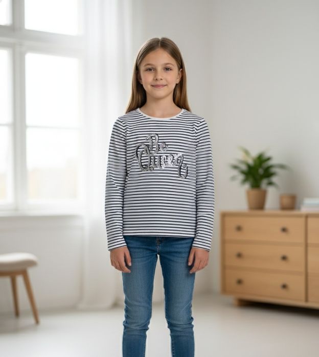 Продам Стильную Кофту - Тельняшку "Be Queen" (Размер 146)