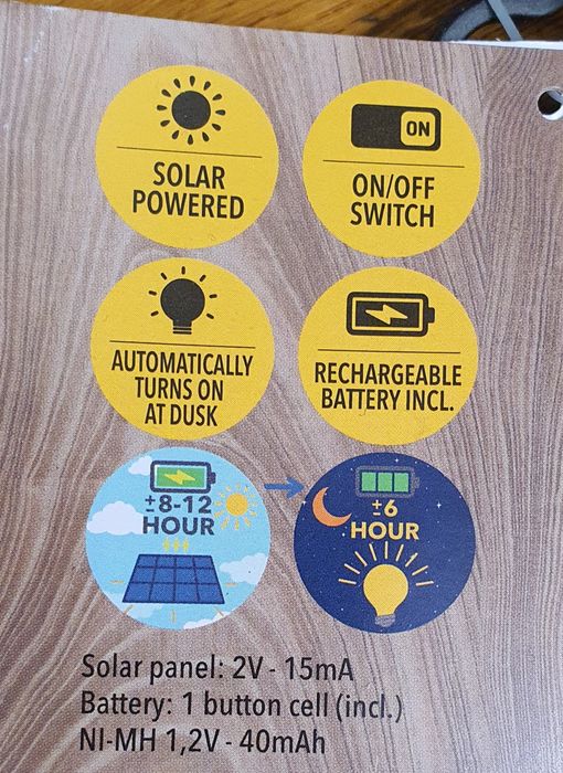 Lampki solarne 2szt