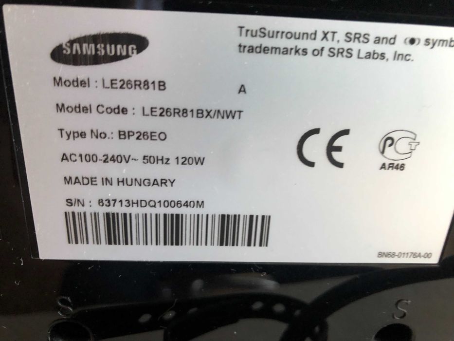 Телевізор Samsung LE26R81B: 2 000 грн. - Телевизоры Запорожье на Olx