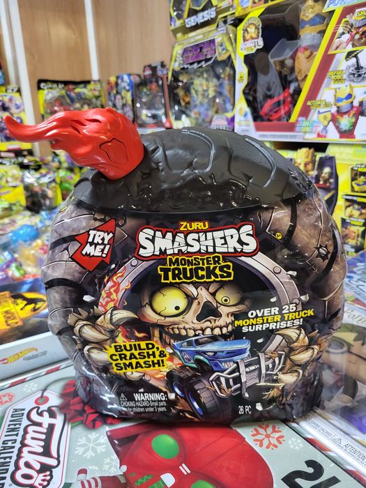 Машина Колесо Монстр джип 25 сюрпризов Smashers Monster Truck Surprise