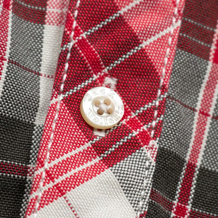 Jack Wolfskin QMC slim fit koszula w kratę trekkingowa XXL