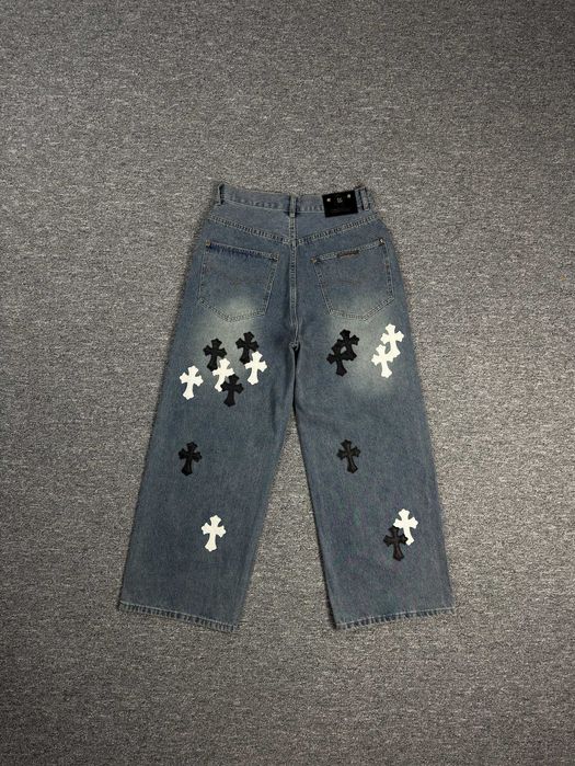 Джинси Chrome Hearts джинсы штани Хром Хартс штаны ch