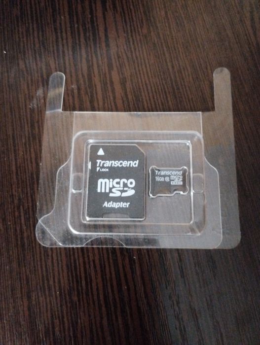 Продам microSD Transcend 16gb