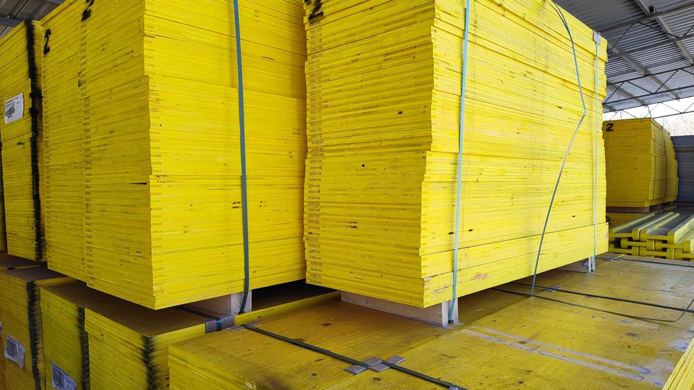 Blaty trójwarstwowe 250 x 50 II klasa nowe strop szalunki sklejka