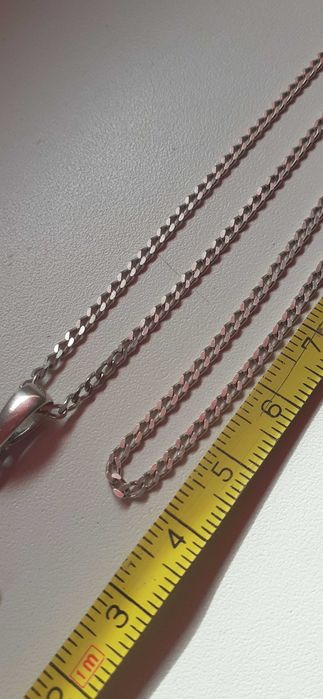 Krzyżyk z łańcuszkiem srebro sygnowane Vintage.