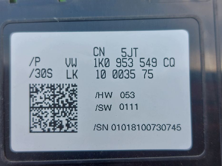 vw golf vi 6 przełącznik zespolony manetka taśma 1k0953503jk 1k0953549cq