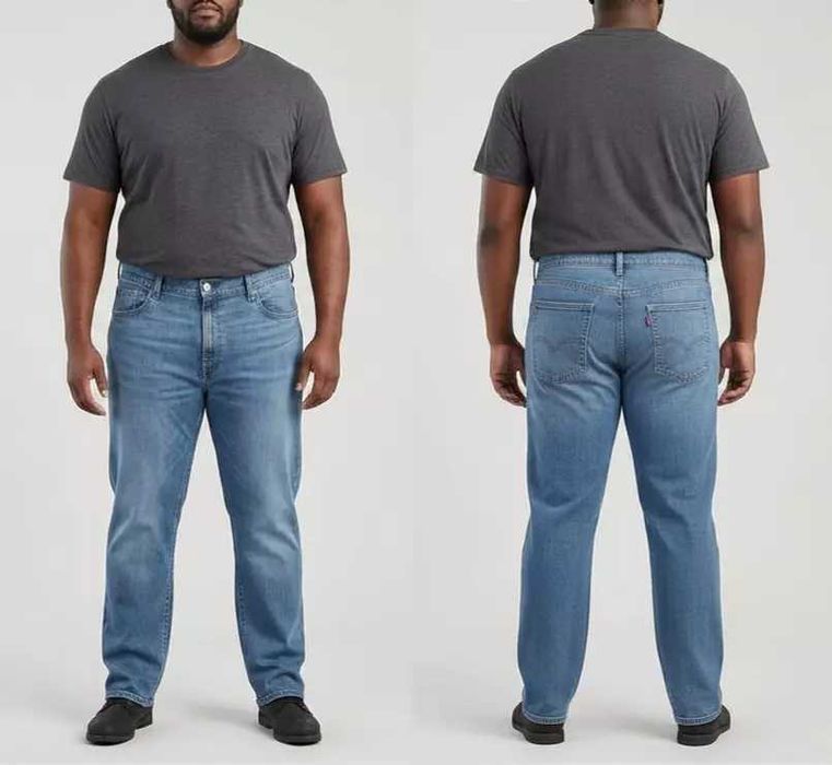 Nowe jeansy męskie Levi's 512 Slim Taper Stretch - seria Big & Tall oryg. Levis - W44/L34