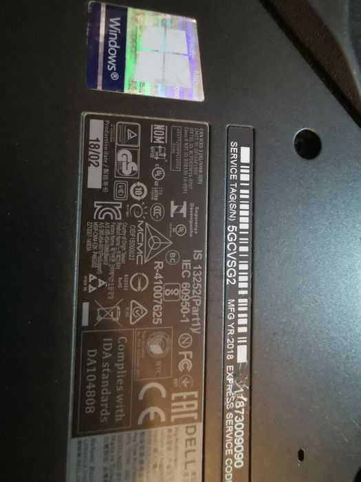 Dell rugged 5414 toughbook, dysk twardy 237GB36GB