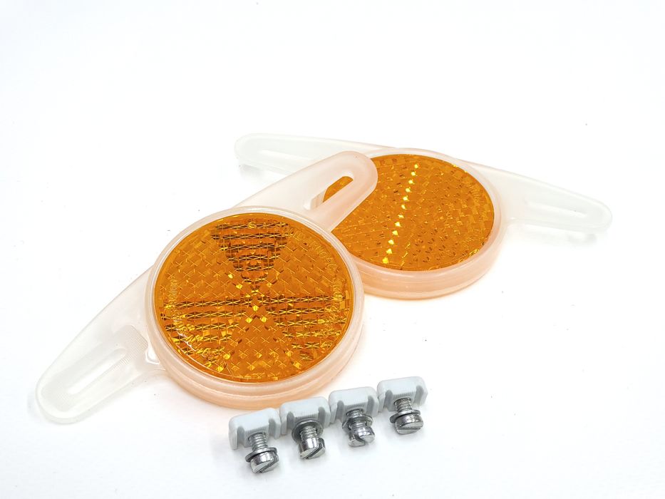 NOWE Odblaski kół Romet FSM Solidarność na szprychy kół PRL Wigry