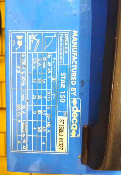 Máquina de Soldar Deca Star 150Amp