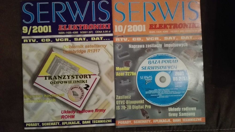Czasopismo "Serwis Elektroniki" - rocznik 2001
