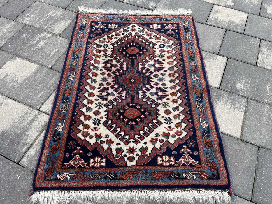 HAMADAN | 92 x 60 | Perski Dywan Ręcznie Tkany | 100% Wełna
