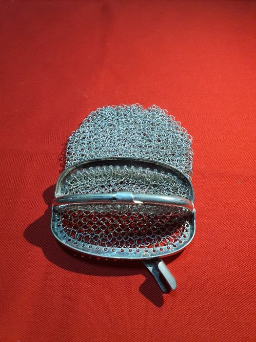 Bolsa porta moedas em prata