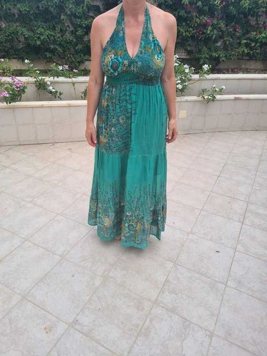 Vestido comprido de verão da Purple