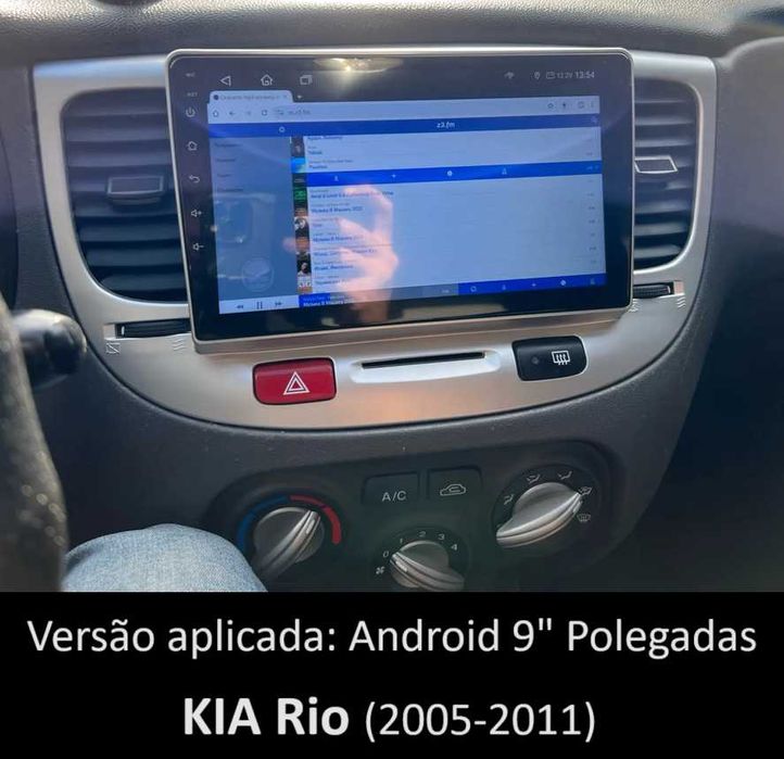 (NOVO) Rádio 2DIN 9" • Kia RIO • (De 2005 a 2017) • Android [4+64GB]