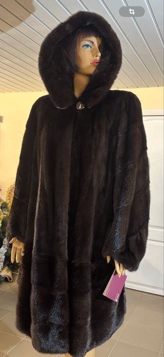 Рр 54-56 Норковая шуба Alberto Leonardi. Плюшечка Канадка. Италия