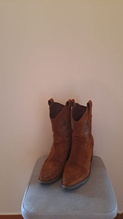 Botas texanas tam 38 novas Pele